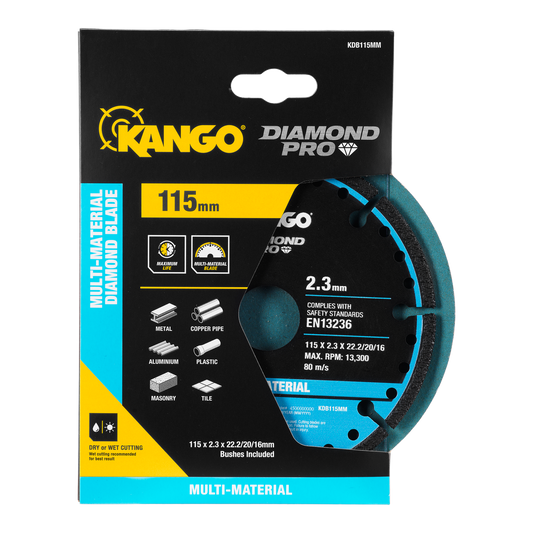Kango 115mm Multi Material Diamond Blade - High Efficiency Cutting Tool - Auzzistore
