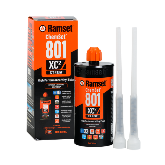 Ramset Chemset Anchor - 380ml - Vinyl Ester - Fast Cure - 2 Nozzles – view 2 - Auzzistore