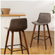 Artiss Cafe Barstool Wood Walnut 2 Pack – view 3