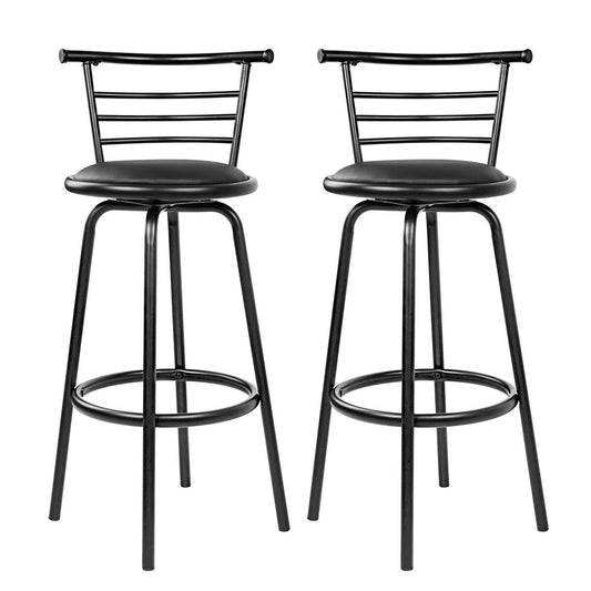 Artiss Bar Stool Metal Backrest 2 Pack – view 2