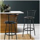 Artiss Bar Stool Metal Backrest 2 Pack – view 3