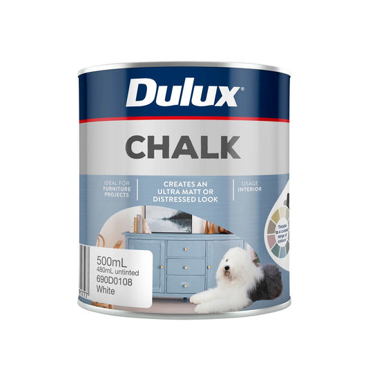 Dulux Design Chalk Effect Paint - 500ml - Ultra Matt Finish - Indoor Use - Auzzistore