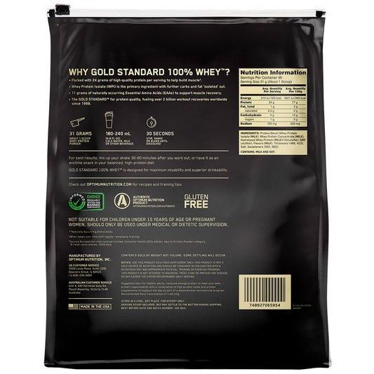 Optimum Nutrition 100% Gold Standard Whey Vanilla 2.79kg – view 2