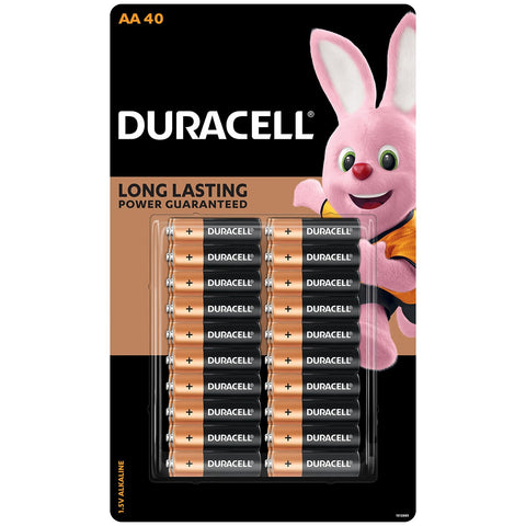 Duracell Alkaline AA Batteries 40 Pack - Auzzistore