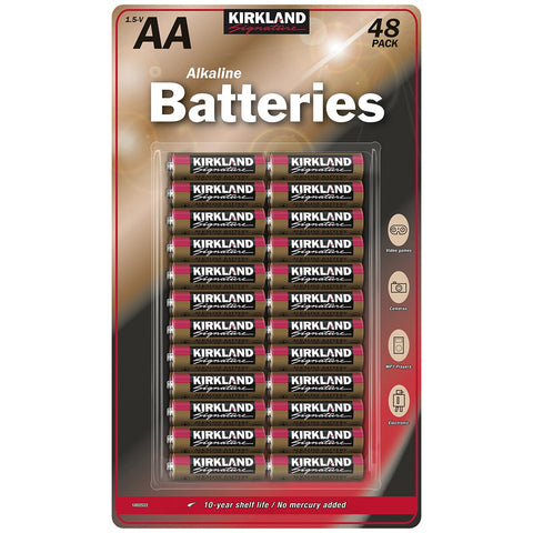 Kirkland Signature AA Alkaline Batteries 48 Pack - Auzzistore