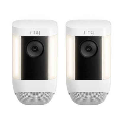 Spotlight Cam Pro 2 Pack With Floodlight Cam Wired Pro And Ring Wired Video Doorbell Pro