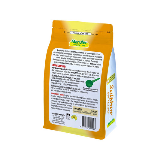 Manutec Sulphur - 1.5kg - Fine Granules - Soil Acidifier – view 2 - Auzzistore