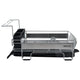Sabatier Expandable Dish Rack With Stemware Rack Rust Resistant