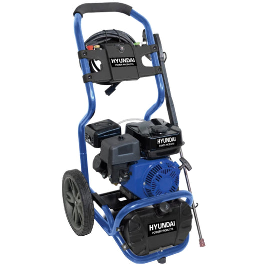 Hyundai 3200W Petrol Pressure Washer 522L Hour Working Pressure 221 Bar 3205 PSI - Auzzistore