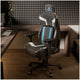 Eureka Python II GC08 Black/Blue Ergonomic Chair | Adjustable Lumbar Support, Breathable Mesh, 360° Swivel – view 3