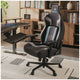 Eureka Python II GC08 Black/Blue Ergonomic Chair | Adjustable Lumbar Support, Breathable Mesh, 360° Swivel – view 2