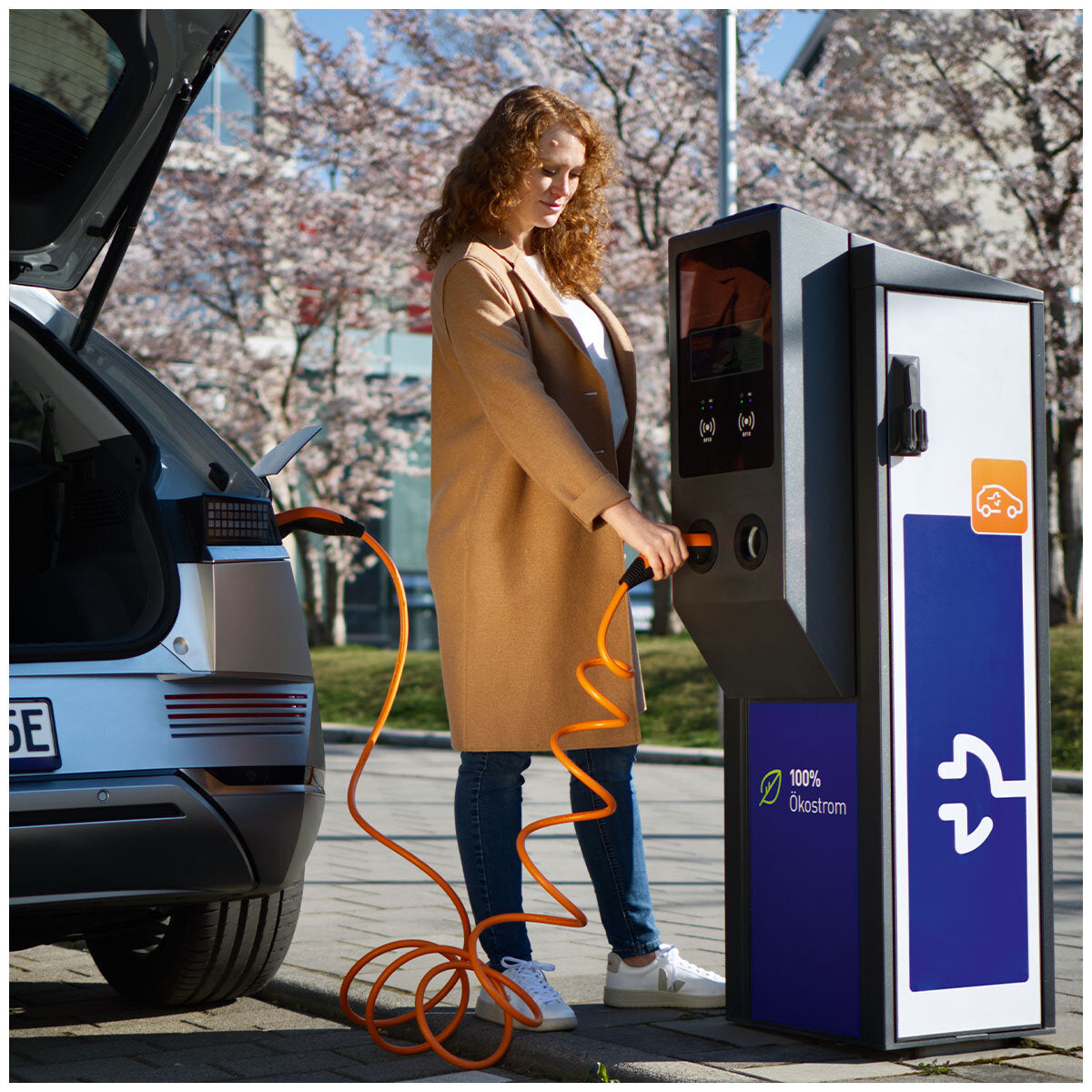 LAPP EV Helix Charge Cable Type 2 (7.4kW-1P-32A) 5M Orange