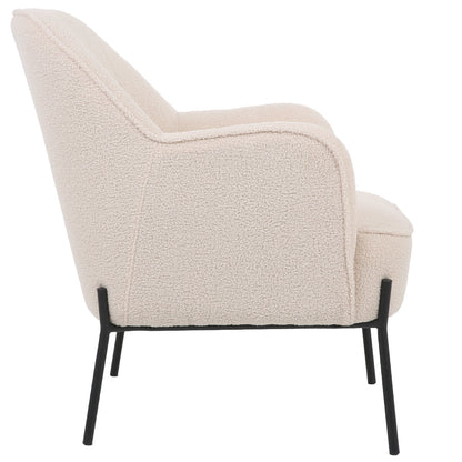 ONEX HuGo Boucle Upholstered Armchair Ivory