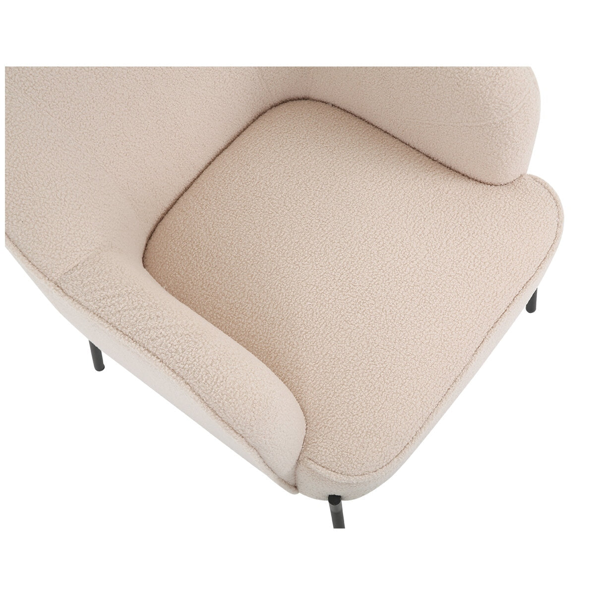 ONEX HuGo Boucle Upholstered Armchair Ivory