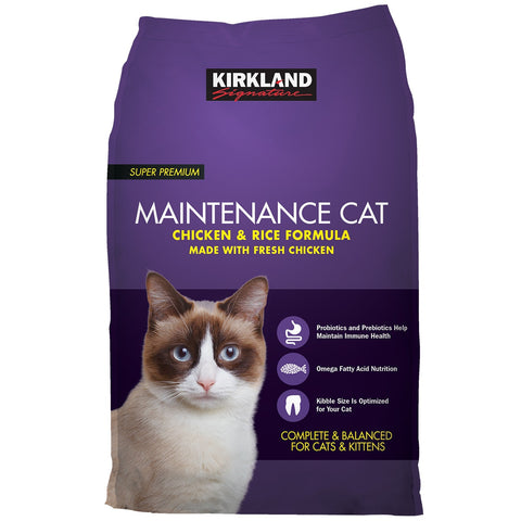 Kirkland Signature Super Premium Maintenance Chicken And Rice Formula Cat Food 11.34kg - Auzzistore