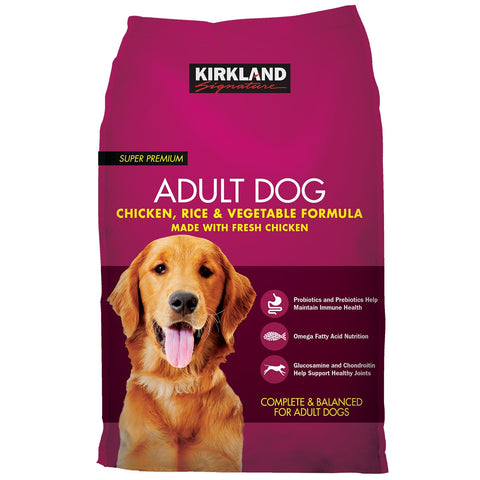Kirkland Signature Super Premium Chicken, Rice and Vegetable Formula Adult Dog Food 12kg - Auzzistore