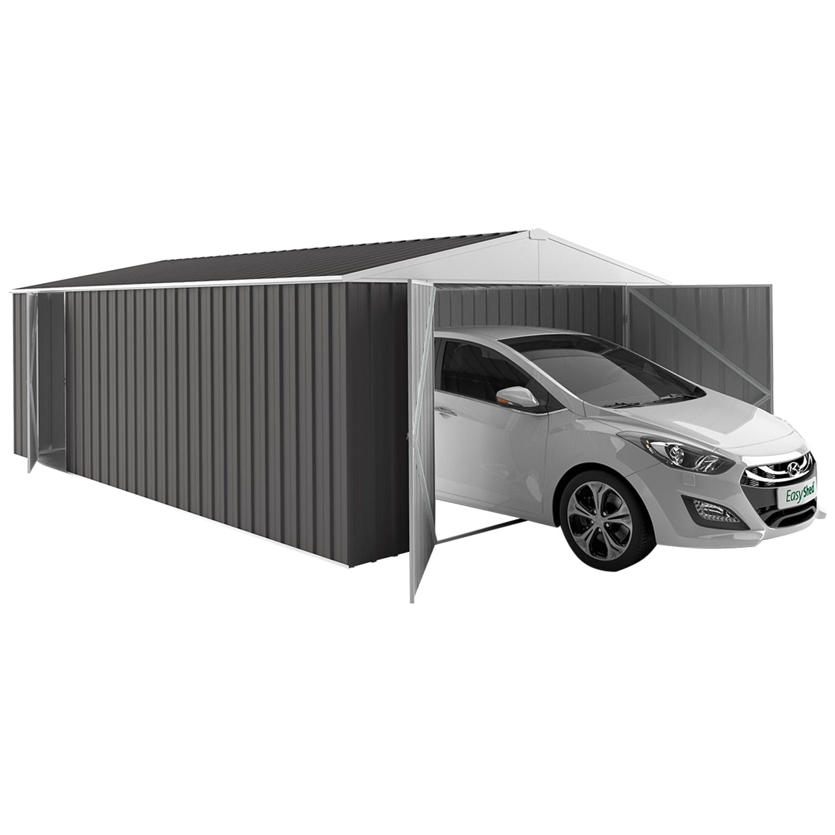 EasyShed Garage 6 x 3M Slate Grey