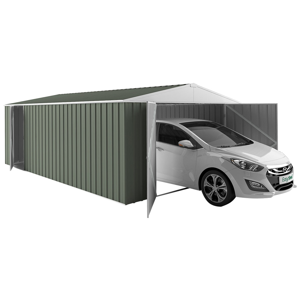 EasyShed Garage 6 x 3M Mist Green