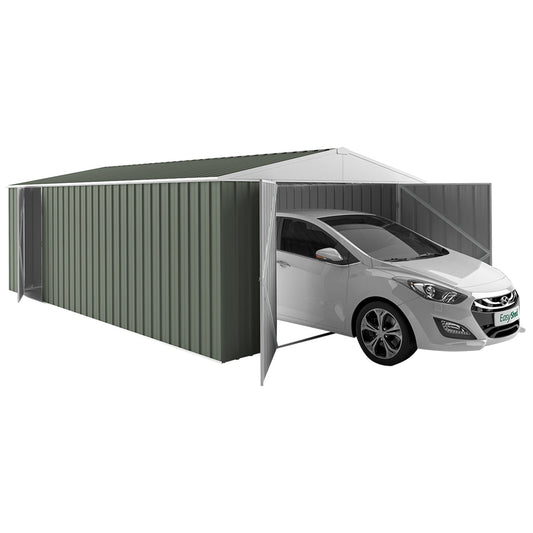 EasyShed Garage 6 x 3M Mist Green