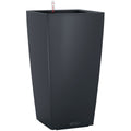 Lechuza Cubico Colour 30 Slate Cubic Planter ML13138 Plastic