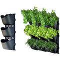 Maze TRI Large Vertical Garden 3 Frames 9 Pots MWP-GWL3X3 Black Plastic