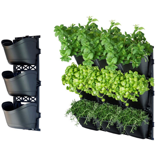 Maze TRI Large Vertical Garden With 3 Frames And 9 Pots