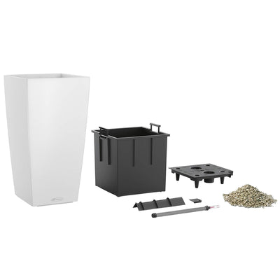 Lechuza Cubico Colour 30 Slate Cubic Planter ML13138 Plastic