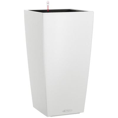 Lechuza Cubico Colour 30 Self-Watering Planter White Plastic 30x30x56cm