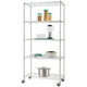 Trinity Basics EcoStorage 5 Tier Shelving Rack Chrome – view 2