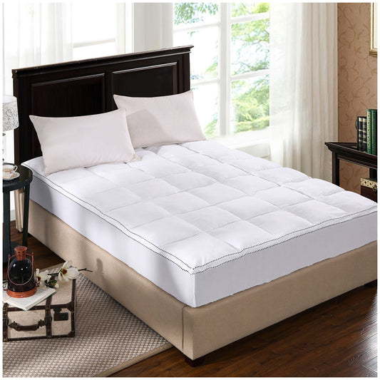 Royal Comfort 1000GSM Bamboo Queen Mattress Topper - Auzzistore