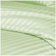 Ramesses 1200 Thread Count Cotton Sateen Stripe King Quilt Cover Set Mint – view 2