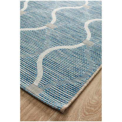 Rug Culture Terrace 5501 Indoor/Outdoor Rug 230 x 160cm Blue 456