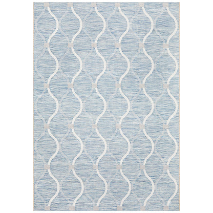 Rug Culture Terrace 5501 Indoor/Outdoor Rug 230 x 160cm Blue 456