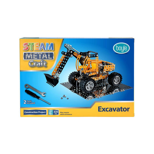 Boyle Metal Craft Kit - 335 Pieces - Excavator - Indoor Use