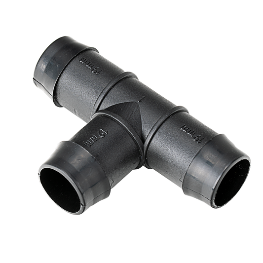 K Rain 19mm Barbed Tee - 10 Pack - UV Stabilised - Black - Auzzistore