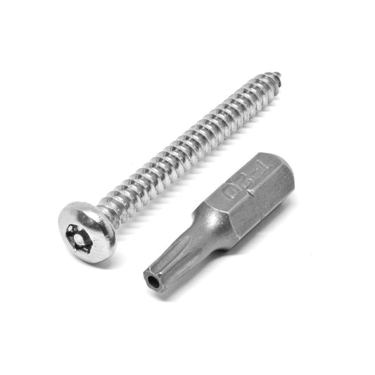 Pinnacle Security Screws 10g x 30mm Stainless Steel 10 Pack - Auzzistore