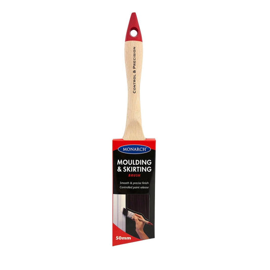 Monarch Moulding & Skirting Paint Brush - 50mm - Synthetic - Smooth Finish - Auzzistore