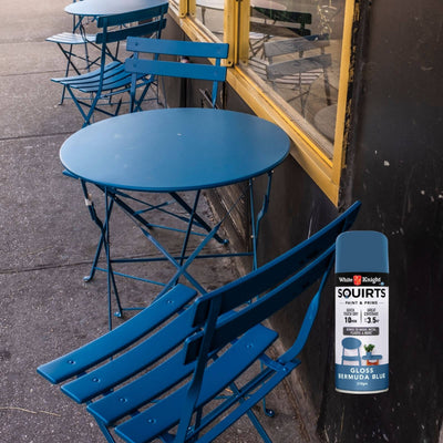 White Knight Squirts Bermuda Blue Gloss Spray Paint 310g Durable Finish