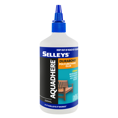 Selleys Aquadhere Polyurethane Wood Glue - 250ml - High Strength, Waterproof