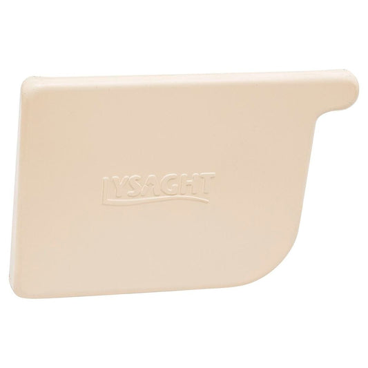 Colorbond 115mm LH Quad Gutter Stop End - Classic Cream - Steel - Easy Install - Auzzistore