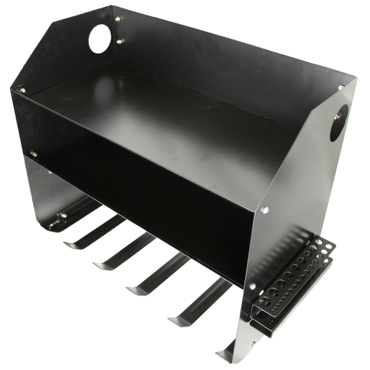 Storease Wall Storage System Power Tool Caddy - 5 Tool Capacity - Black - Wall-Mounted