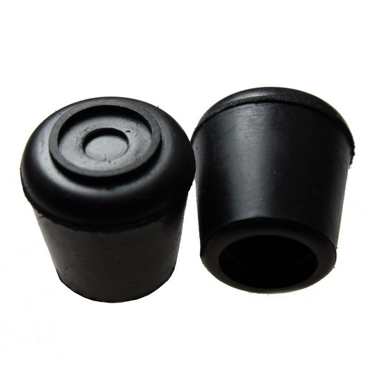 Surface Gard 25mm Black Round Rubber Chair Tips 4 Pack - Floor Protection - Auzzistore