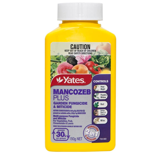 Yates Mancozeb Plus Garden Fungicide - 150g Powder - 2 in 1 Control