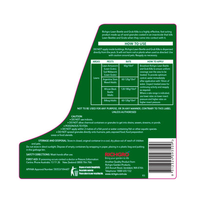 Richgro 2.5kg Lawn Beetle And Grub Killa