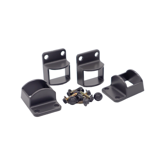 Protectoral Aluminium Pool & Garden Fence Brackets 4 Pack 38x25mm Monument - Auzzistore