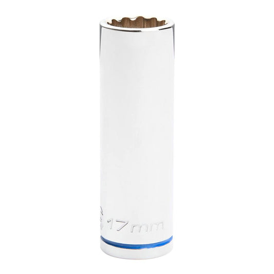 Kincrome Deep Socket - 17mm - Chrome Vanadium Steel - Rust Resistant - Auzzistore
