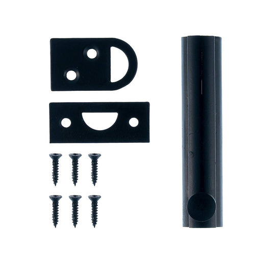 Taskmaster 75mm Black Matte Surface Bolt - Solid Brass Barrel Bolt – view 2 - Auzzistore