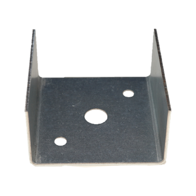 Australian Handyman Supplies 65mm Internal Fixing Post Bracket - Galvanised Steel - Easy Installation - Neat Finish