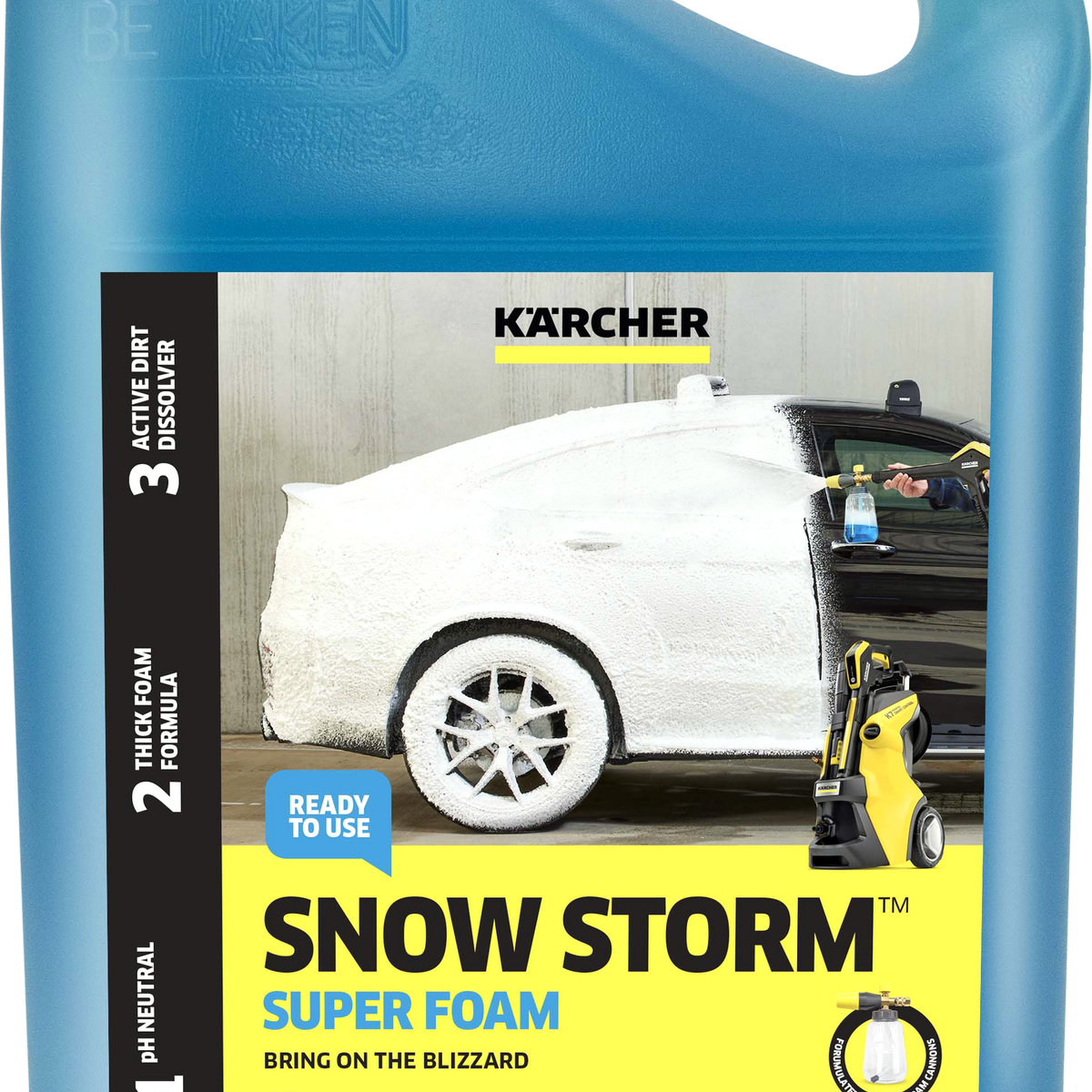 Karcher Snow Storm Super Foam Detergent 2.5L - Active Dirt Dissolving Formula