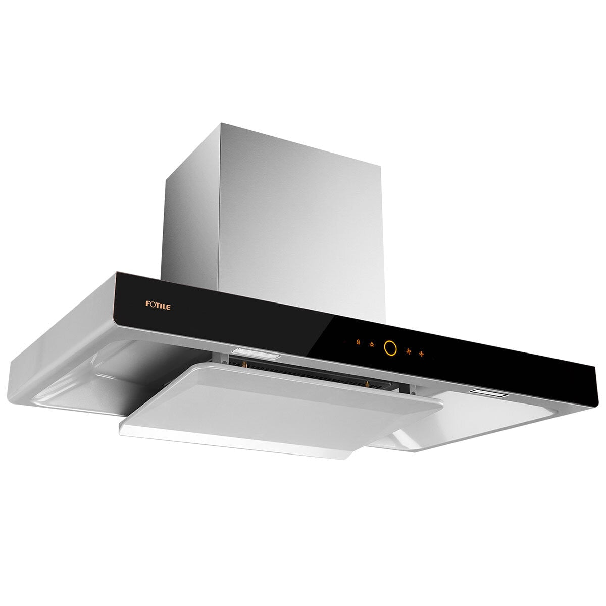 FOTILE Canopy Rangehood 90cm EMG9008-C AIS Technology 1180m3/h Suction Force 900Pa Static Pressure Triple Oil Filter Technology